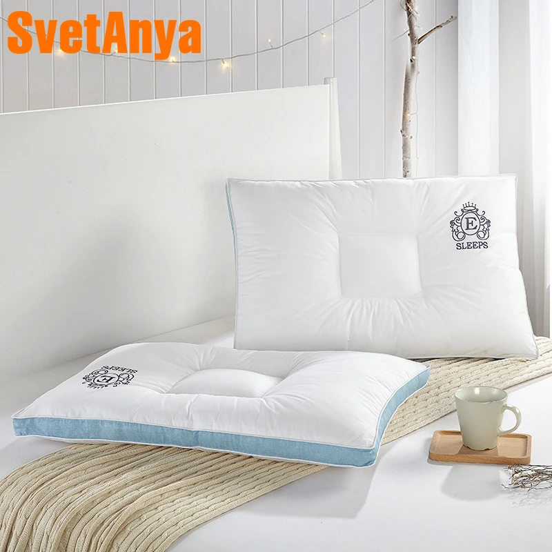 

Svetanya 1pc thin 3d Sleep Pillows Rectangle 48x74cm standard Size White Color