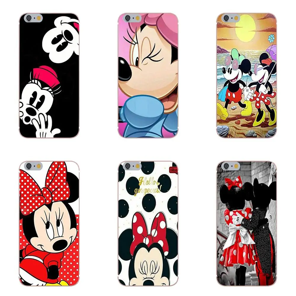 

TPU Protective Skin Mickey Minnie Mouse In Love For Galaxy Alpha Core Prime Note 4 5 8 S3 S4 S5 S6 S7 S8 S9 mini edge Plus