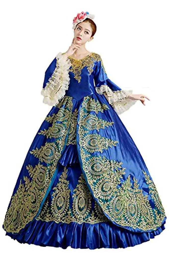 Горячо! по всему миру Rococo платье на выпускной для принцессы 18 век вечерние платья Бель платье костюм для вечерние - Цвет: color