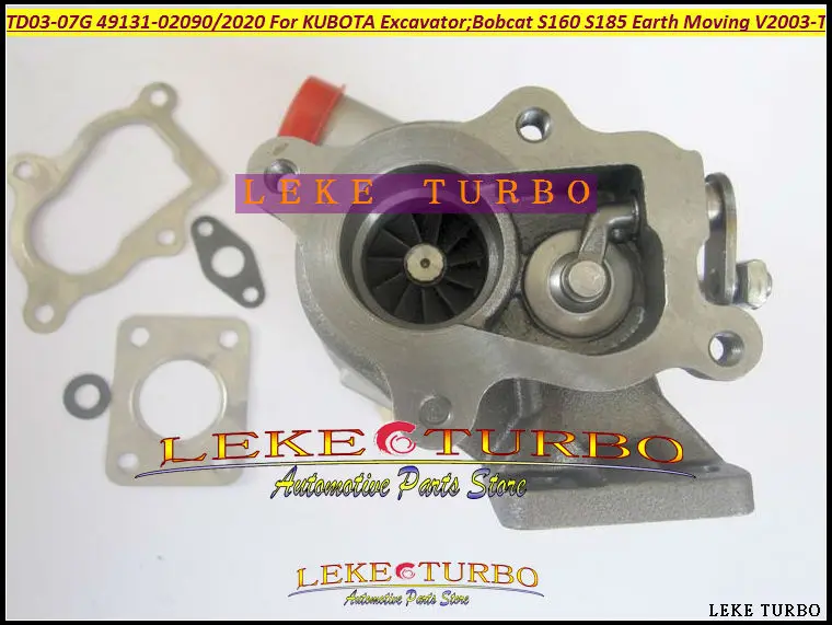 TD03-07G 49131-02090 49131-02020 1J403-17013 Turbo Turbocharger For KUBOTA Excavator For Bobcat S160 S185 Earth Moving V2003-T (6)