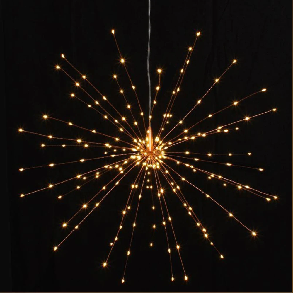 DIY 200 светодиодов Сказочный свет на батарейках Starburst праздничный свет с дистанционным управлением украшения для сада комнаты Вечерние