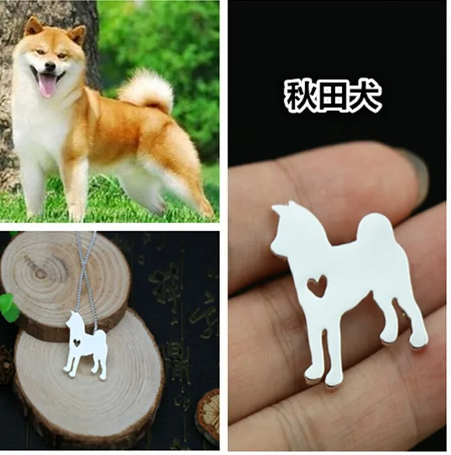 Японский akita dog Ожерелье Подвеска для собаки ювелирные изделия