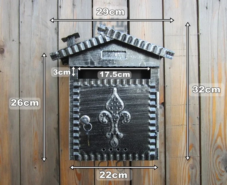 Почтовый ящик/газетные коробки/Европейская почта/наружная пасторальная ретро-почта/почтовый ящик/домашний декор