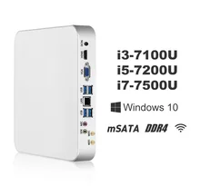 X26UL Mini PC i7 7500U i5 7200U i3 7100U Windows 10 8GB DDR4 240GB SSD 4K