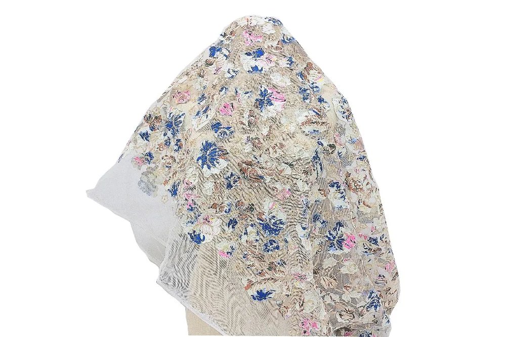 LASUI Топ 1 ярд = Лот Красочные хлопок джинсовая сетчатая ткань шириной 150 см дышащий и мягкий для платье с вышивкой аксессуары ручной работы