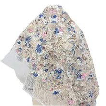 LASUI Топ 1 ярд = Лот Красочные хлопок джинсовая сетчатая ткань шириной 150 см дышащий и мягкий для платье с вышивкой аксессуары ручной работы