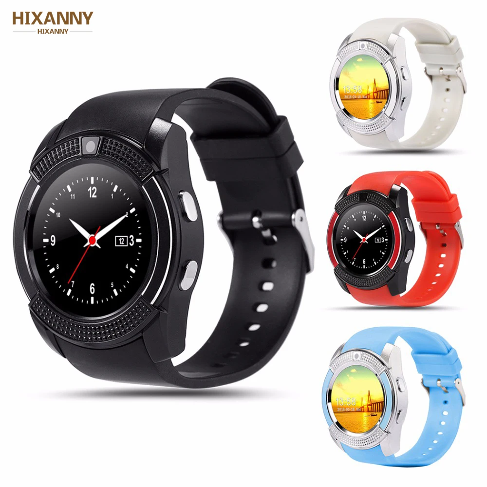 

V8 SmartWatch Bluetooth Smartwatch Touch Screen Wrist Watch with Camera/SIM Card Slot, Waterproof Smart Watch DZ09 X6 VS M2 A1