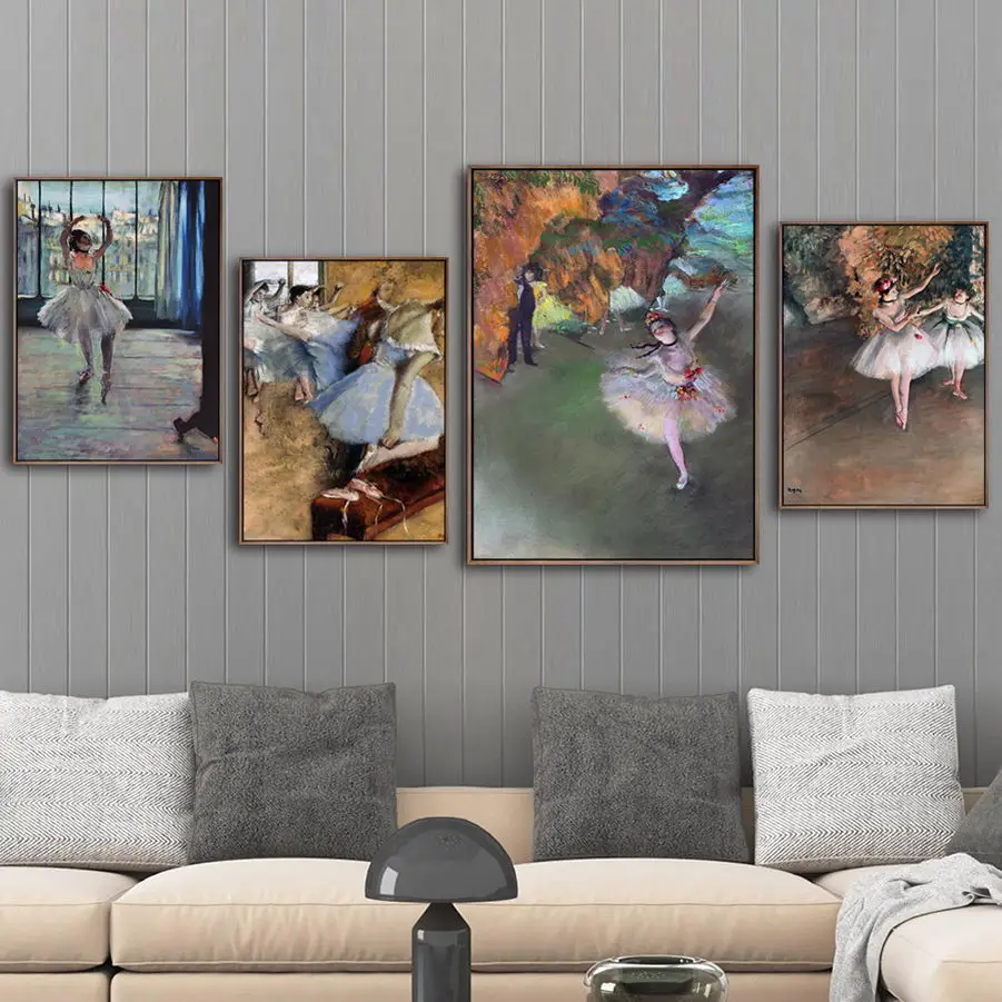 

Home Decoration Print Canvas Art Wall Pictures Oil Unframed Drawings Poster Paitings French Edgar Degas Ballet Dancer 3