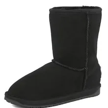 Классические ботинки из овечьей кожи с двойным лицом 22 см