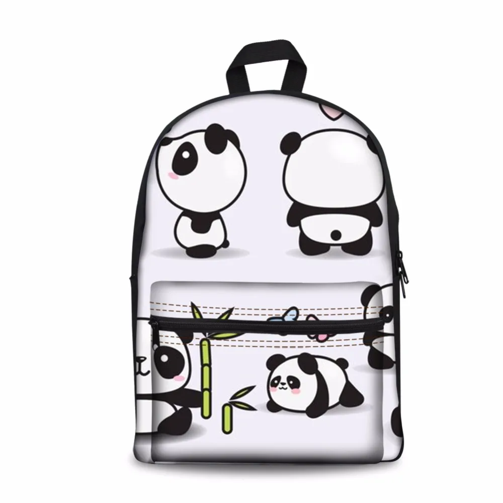 ##BUY Noisydesigns Preppy Style School Bag For Teenager 3D Animal Funny Panda Kids Printing Women Men Backpack Casual For Boys Girls