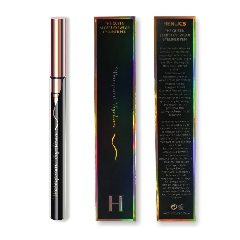 HENLICS Queen Secret Eyewear Eyeliner Pen Long-lasting Waterproof Liquid Eyeliner Pen Black Eye Liner Pencil Eye Makeup Cosmetic (19)