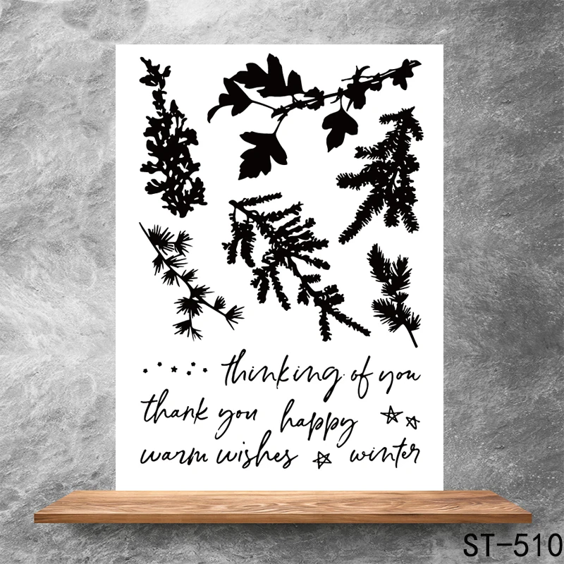 

Beautiful nature Transparent Clear Stamps DIY Scrapbooking Album Card Making DIY Decoration Making Embossing Stencil