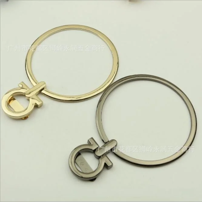 

(10pieces/lot) factory wholesale luxury bags handbags metal gold and black ring handle hardware accessories