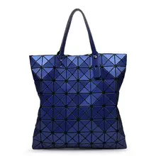2016 New Fashion Simple Women Pearl Bag Diamond Lattice Tote Geometry Quilted Handbag Geometric Mosaic Sequins Shoulder Bag A64