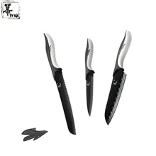 

MU Brand High End Kitchen Knife Plastic Handle Stainless Steel Blade Knife 8 Inch 7 Inch 5 Inch Cooking Knife Three Piece Set