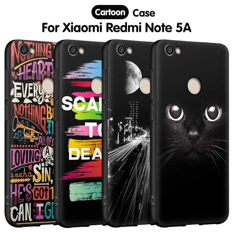 Силиконовый чехол EiiMoo для телефона Xiaomi Redmi Note 5A Prime мультяшный мягкий Xiomi 5 A