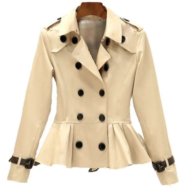 

New morality show thin women windbreaker big yards short coat women's during the spring and autumn