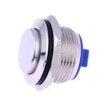 19mm Metal Momentary Push Button Switch LED 3-250V StainlessLess Steel Waterproof Car Auto Engine PC Power Start