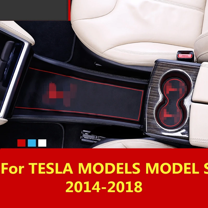 Для TESLA MODELS MODEL S 2014 2018 резиновый коврик для двери Противоскользящий чашки