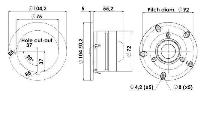 2 шт. Vifa DX25BG60-04 4 ''двойной магнит высокой мощности шелковый купольный твитер 4ohm 80 Вт пара цена