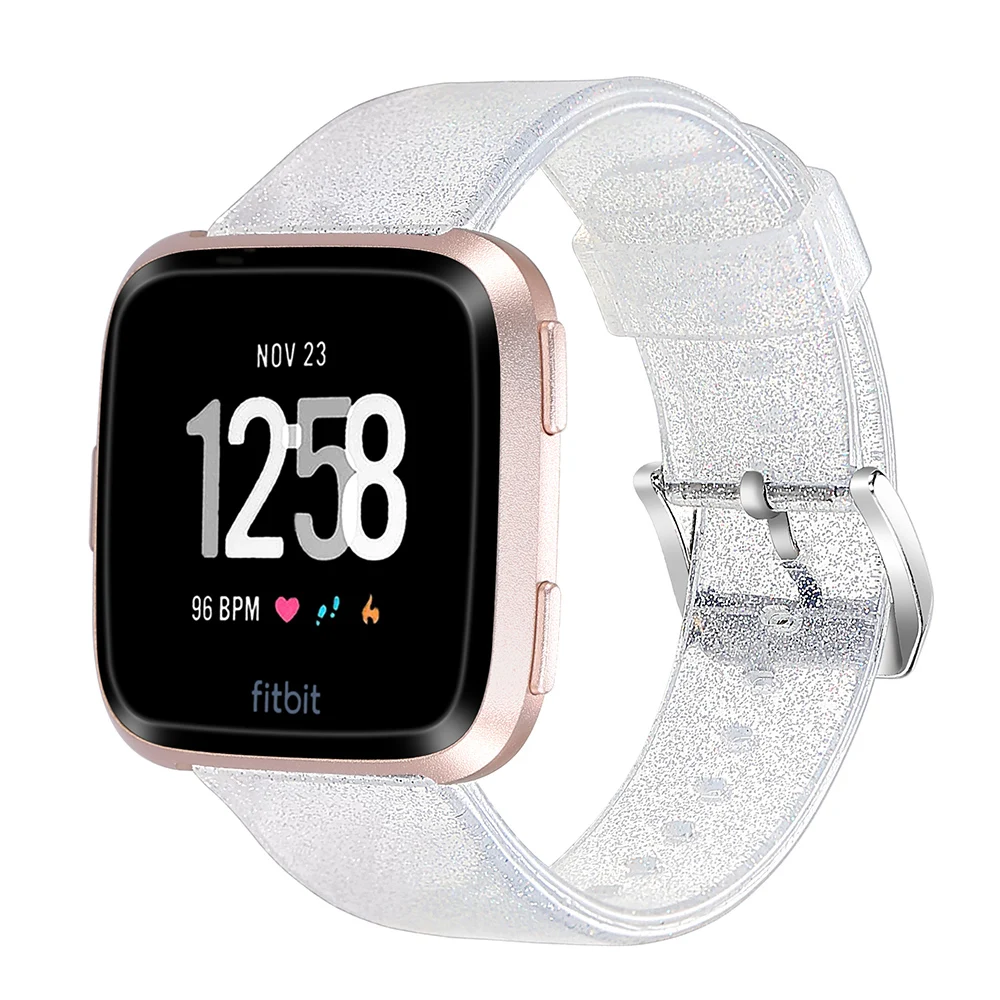 Новое поступление блестящий ремешок для Fitbit Versa lite/Versa на запястье умных часов