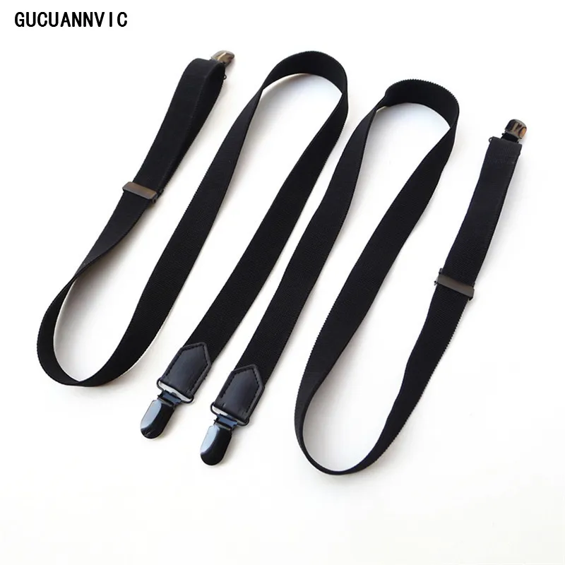 

NEW GUCUANNVIC Classic wild do not cross men suspenders General Fashionable strap black clips Width: 2.5cm suspenders women