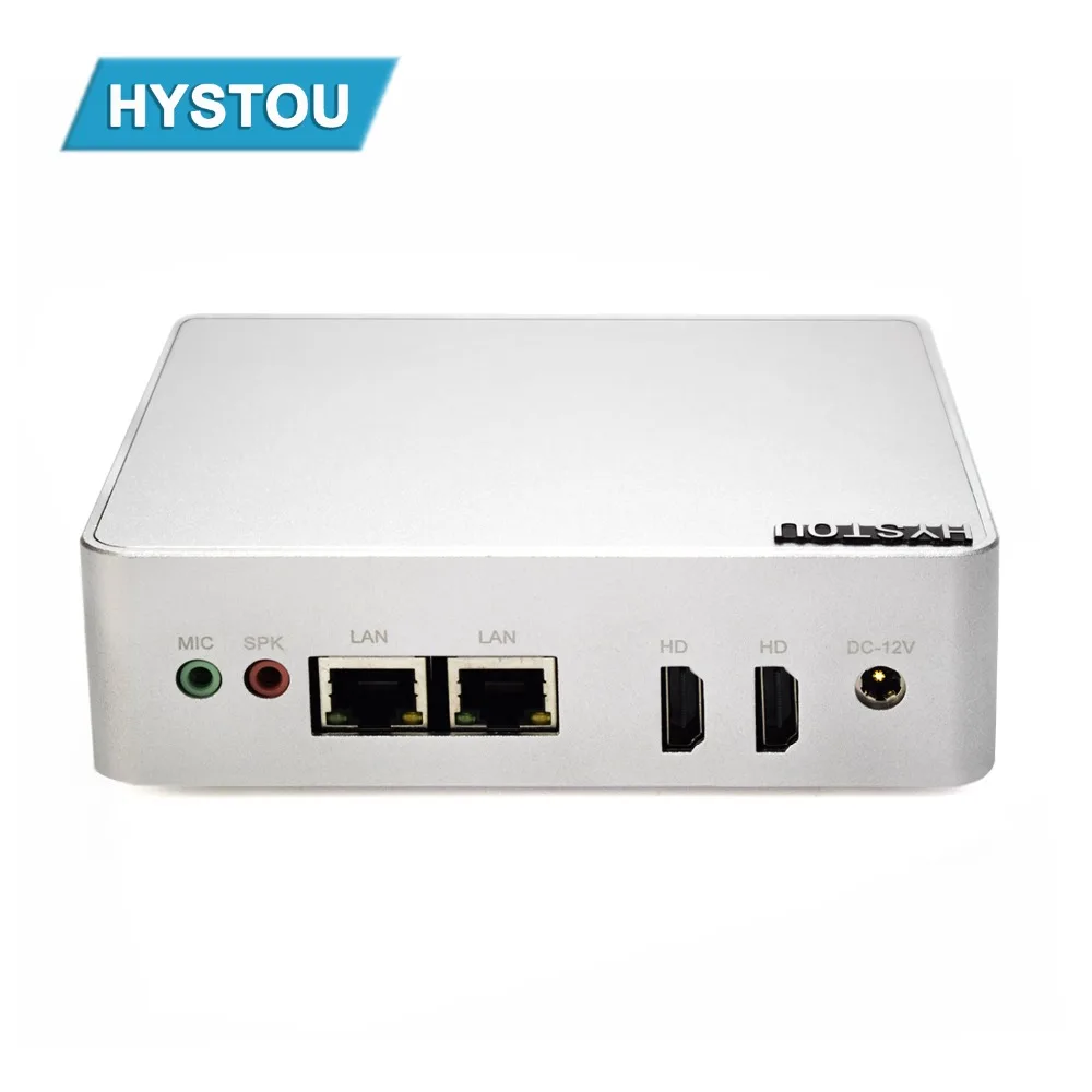 New Intel NUC N3160 Hystou Nano ITX PC Dual NIC 2 LAN Fanless Mini PC