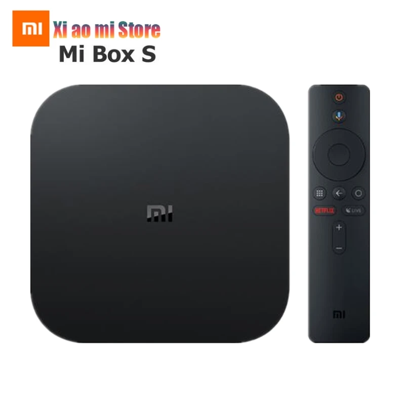 Xiaomi mi Box S глобальная версия 4K HDR Android tv Box Strea mi ng медиаплеер и Google Assistant пульт дистанционного управления Smart tv mi Box 4