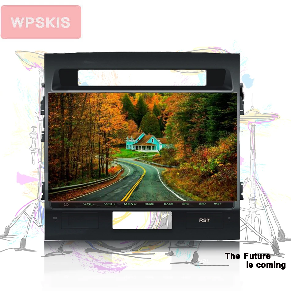 10 1 &quotAndroid 0 автомобильный Dvd Gps для Toyota Land Cruiser LC200 Landcruiser 2008 15 радио мультимедиа