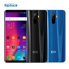 Elephone U 4G уход за кожей лица ID мобильный телефон 6+ 128 Гб Octa Core передача данных, элемент соединения автоматизированной системы управления производством, Грануляция, Glass5 FHD+ безрамочный экран 1080p 13+ 13 Мп двойные задние Камера смартфон с отпечатками пальцев