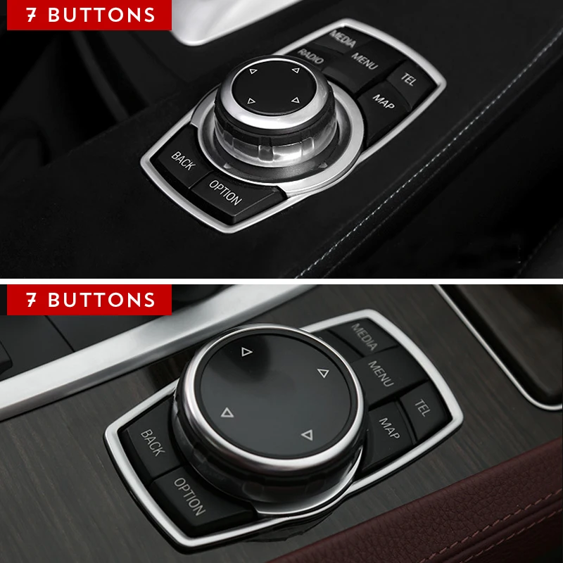 3D автомобильные аксессуары интерьера мультимедийных кнопок Накладка для BMW 1 3 4 5 7 серия X1 X3 X4 X5 X6 E87 F20 F01 F30 F15 2013
