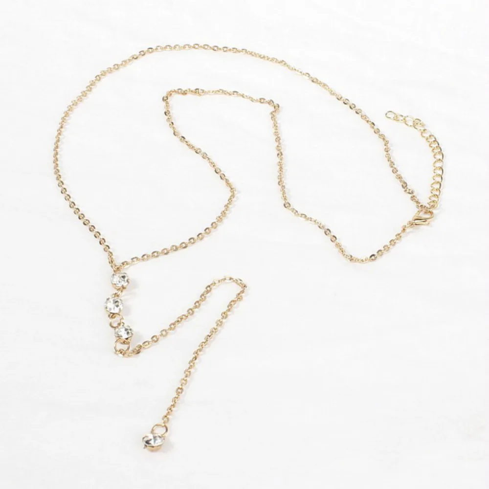 Женское длинное Плиссированное Золотое модное серебряное ожерелье в стиле бохо, пляжный нагрудник с кристаллами, свадебный фон, цепочка на шею, ювелирное изделие