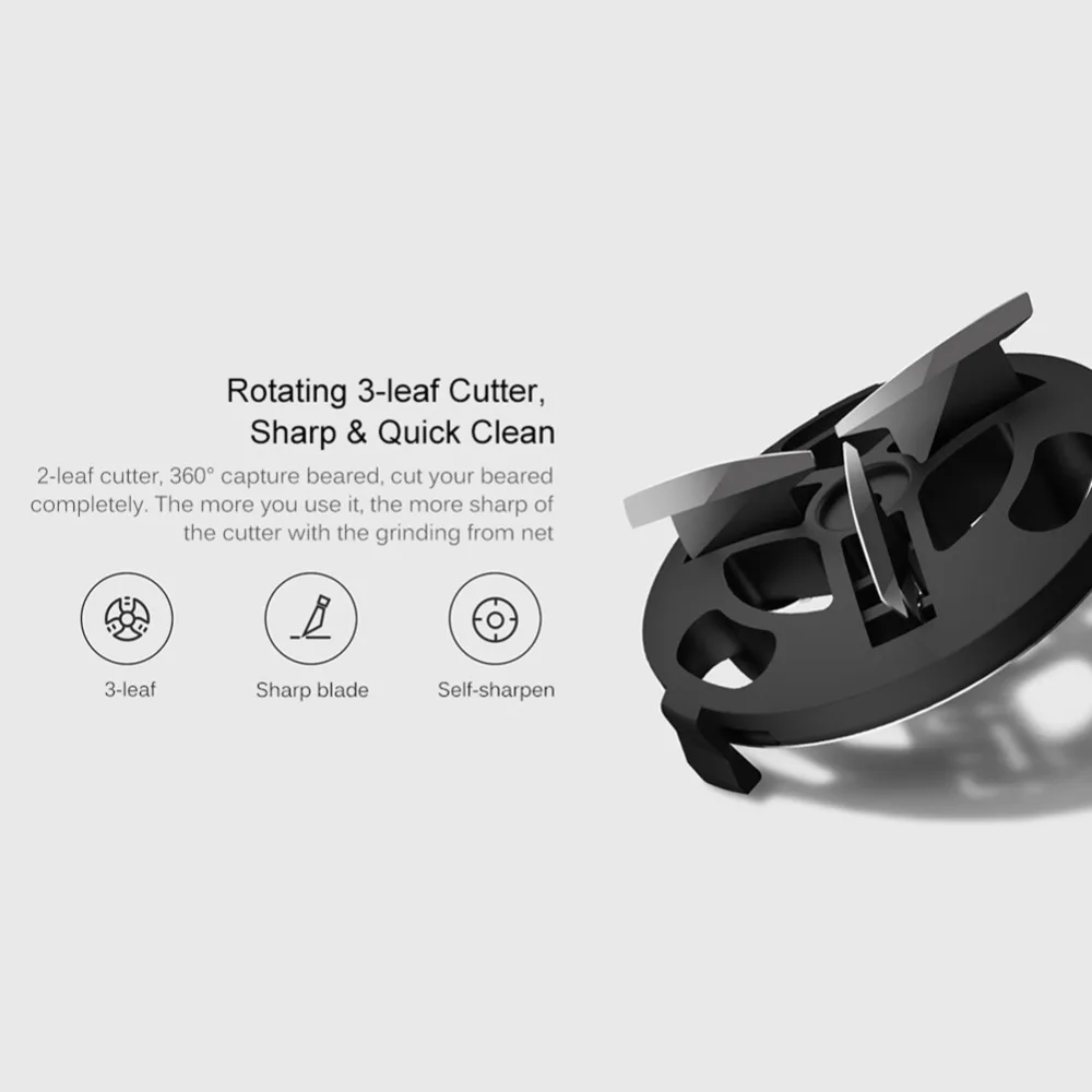 Xiaomi SO WHITE ED1 Electric Shaver Mijia USB Rechargeable Shaver Mini IPX5 Waterproof Beard Trimmer Shaving Razor from Youpin  (3)