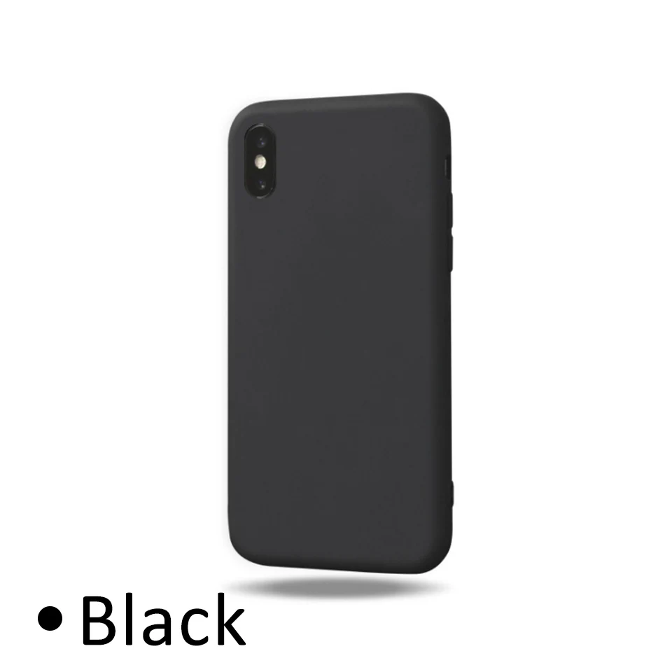 Wine Red Phone Case For iPhone 6 6s Plus XS Max Cover Soft TPU Case For iPhone XR X 8 7 Plus 5 S SE 8