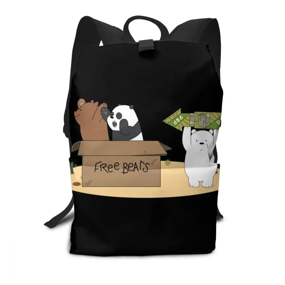 Мы Голый рюкзак с изображением медведей из аниме Tote Life рюкзаки трендовая многофункциональная сумка для путешествий Высокое качество Мужские-Женские студенческие сумки с рисунком - Цвет: We Bare Bears