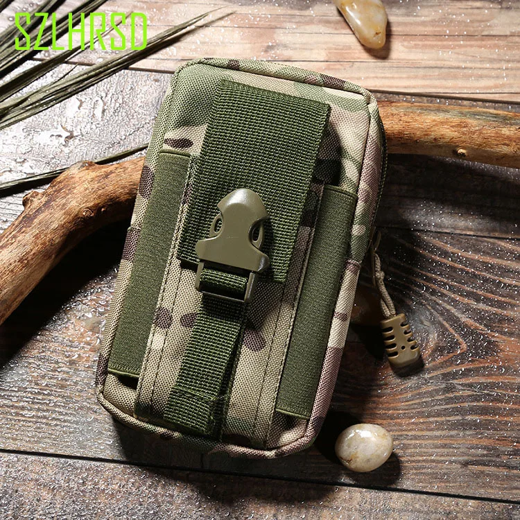 Per Blackberry Evolution X Key2 Le Borsa Da Esterno Molle Army Camouflage Bag Hook Loop Belt Cover Ulefone Note7 Blackview Bv9700 Pro