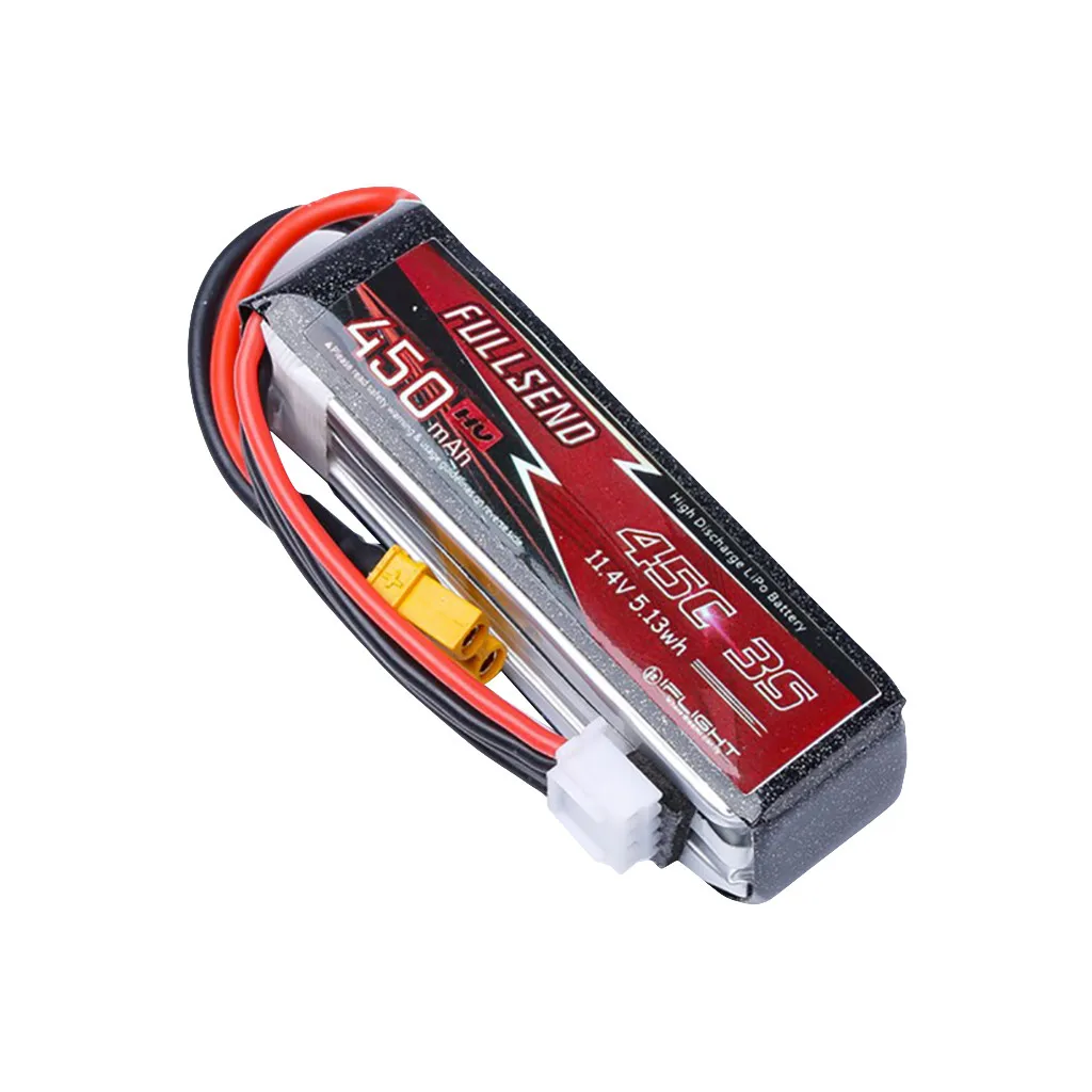 IFlight FULLSEND 3S 450mAh HV 45C Lipo аккумулятор XT30Plug для гоночного дрона FPV|Детали и аксессуары|
