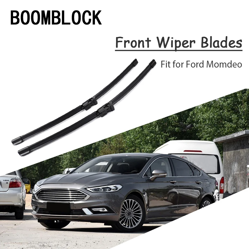 Car Styling Soft Rubber Front Wiper Blades Arm Kit For Ford Mondeo MK4
