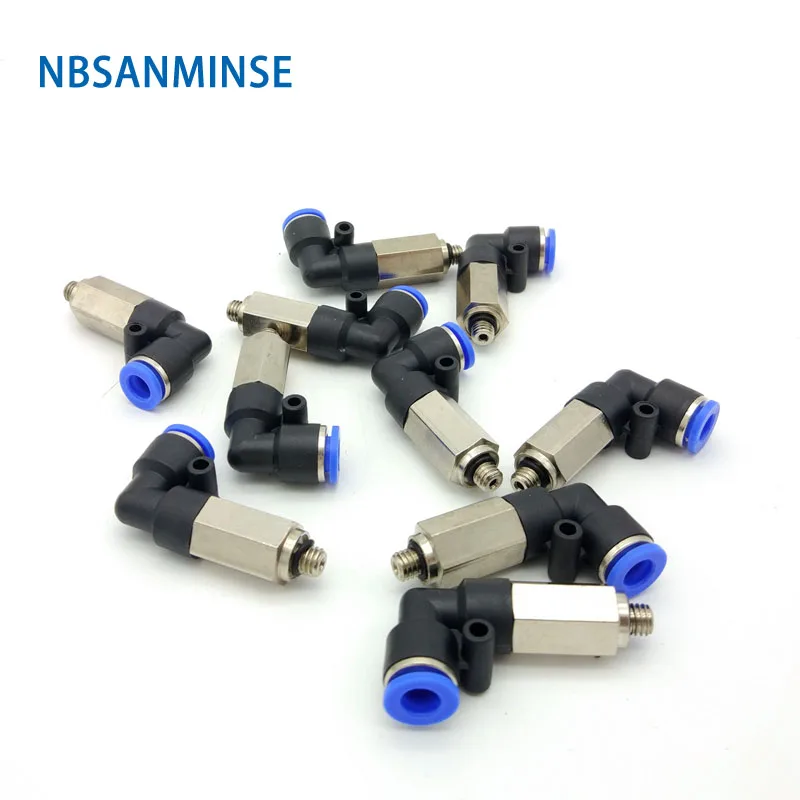 

10Pcs/lot PLL4-M5/M6 Tube Outside Diameter 4 Thread Size M5/M6 Pneumatic Pipe Fitting Tube Connector