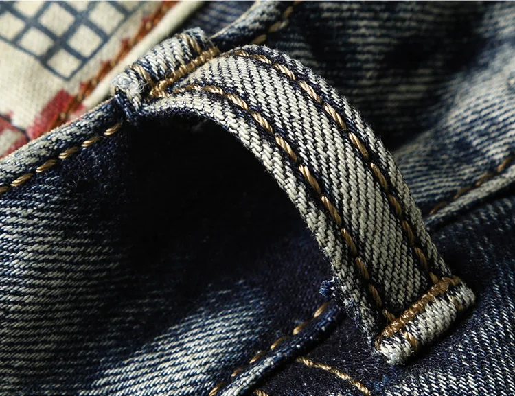 Новинка 2018 года мужские Вышивка рваные джинсовые штаны модная уличная тенденция Дракон узор высокое качество рваные джинсы