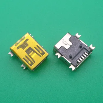 

100PCS/LOT,free shipping for mini USB jack socket connector,V3 port for MP3 MP4 GPS etc,4 foot SMT