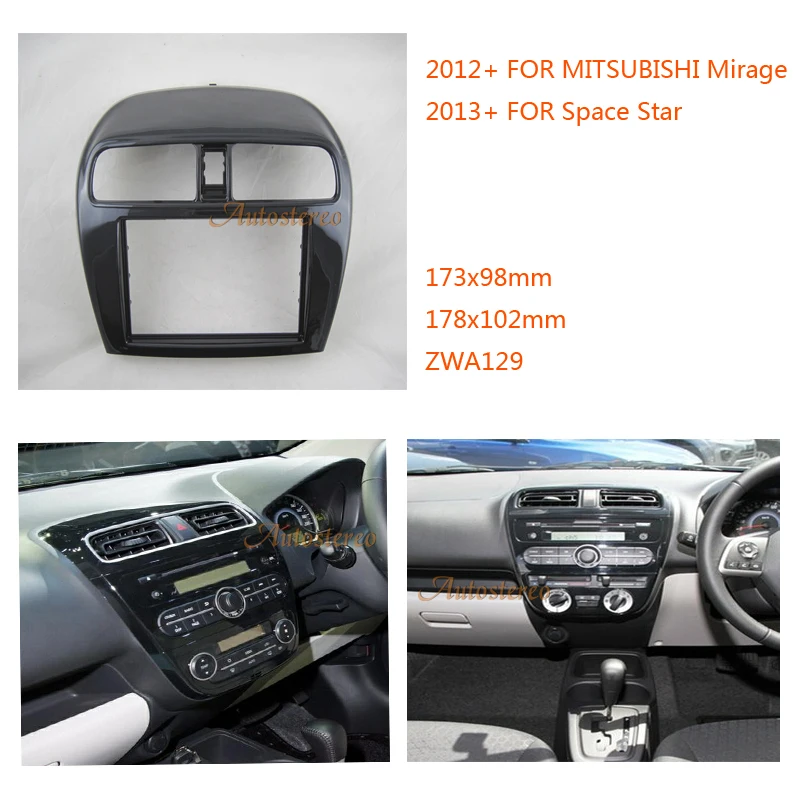 

Install Trim Kit Fascia Facia for MITSUBISHI Mirage 2012 Space Star 2013