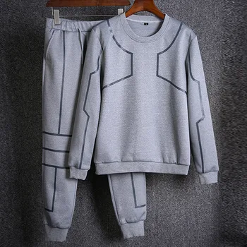 

New Arrival 2018 Men's Sports Suits Hoodie Autumn Casual Men Sportswear Sweatshirts Hoodie+Pants 2 Pieces Tracksuit