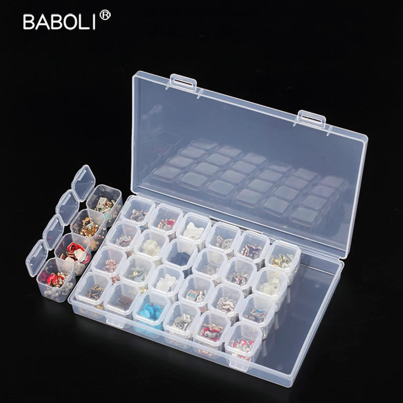 Plastic Storage Box Rhinestone Jewelry Nail Storage Box Parts Jewelry Organizer Beads Decoration Dressing Table Accessories New Plastic Storage Box Rhinestone Jewelry Nail Storage Box Parts Jewelry Organizer Beads Decoration Dressing Table Accessories New