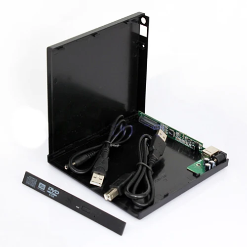  Laptop USB to IDE CD DVD RW ROM External Case Enclosue