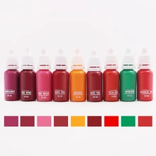 7 шт./упак. для бровей и подводки для глаз и губ постоянный пигмент для перманентного макияжа бренд Микро Пигмент длительный 15 мл косметические товары