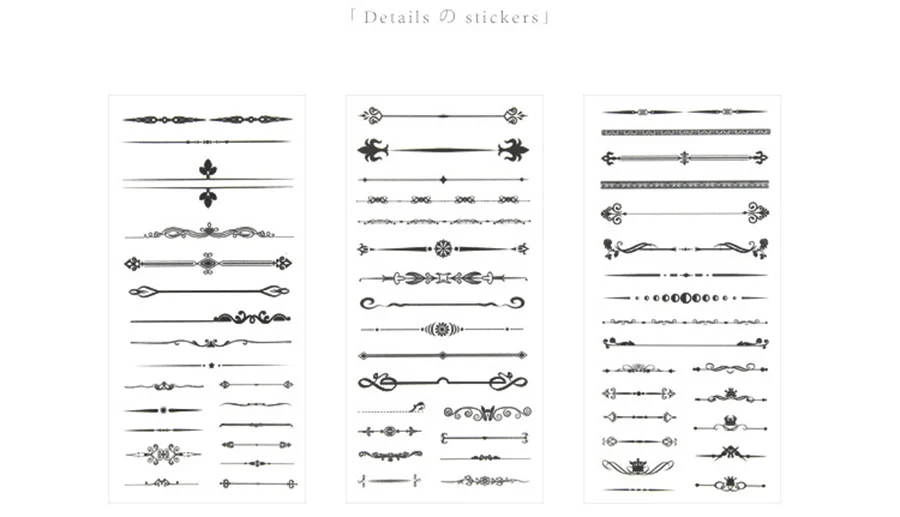 6 шт./компл. креативные разделительные линии наклейки для дневника Стикер Украшение для альбома бумага Канцтовары стикеры школьные принадлежности