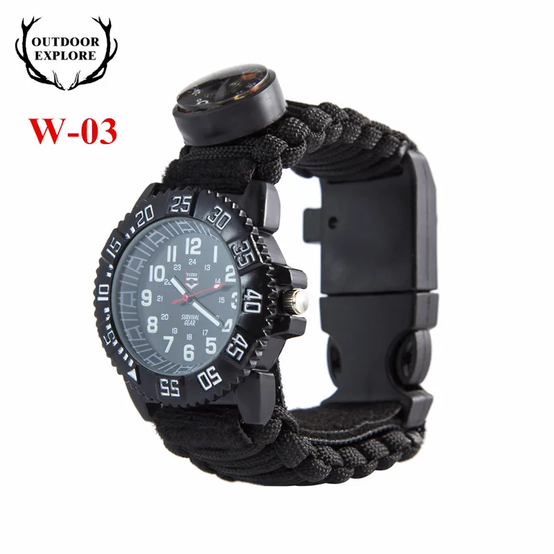 Multi functional EMAK Survival Watch Outdoor Camping watch Compass