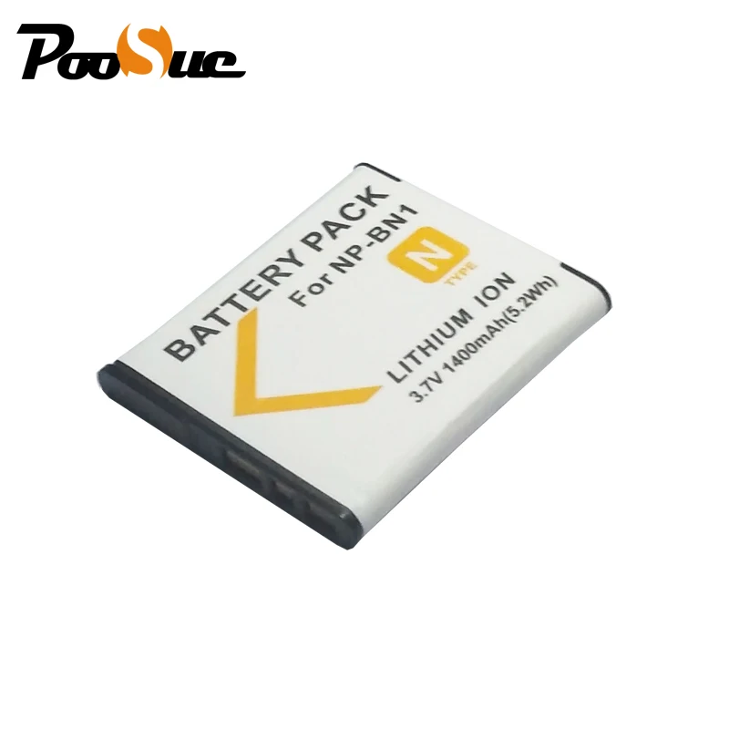 for Sony battery NP BN1 NPBN1 NP BN1 1400mAh Battery Digital Camera for