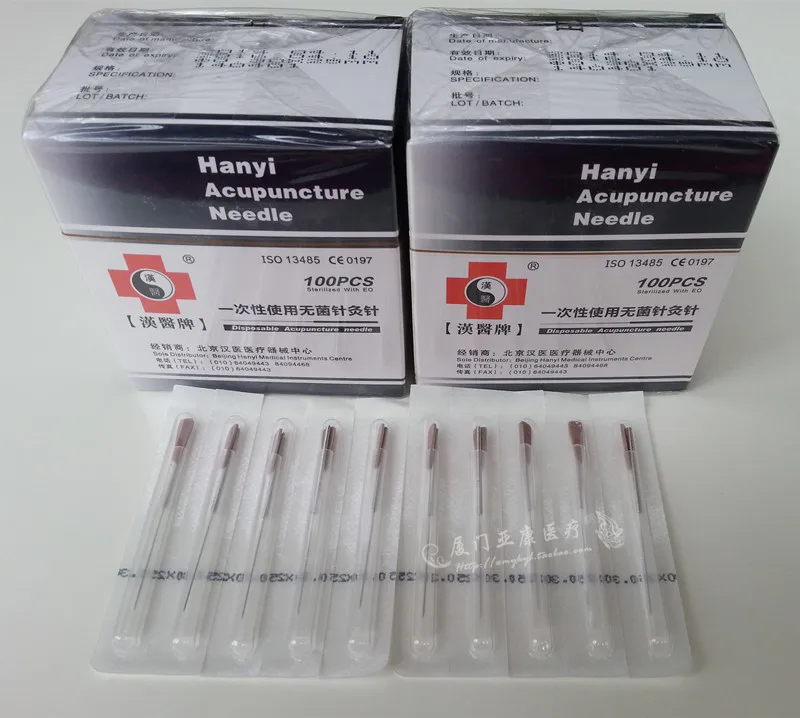 Hanyi Sterile Acupuncture tube Needles 100pcs/box disposable